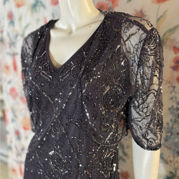Vintage Patra Sequin Dress and Shawl Size 10 - Picture 3 of 14
